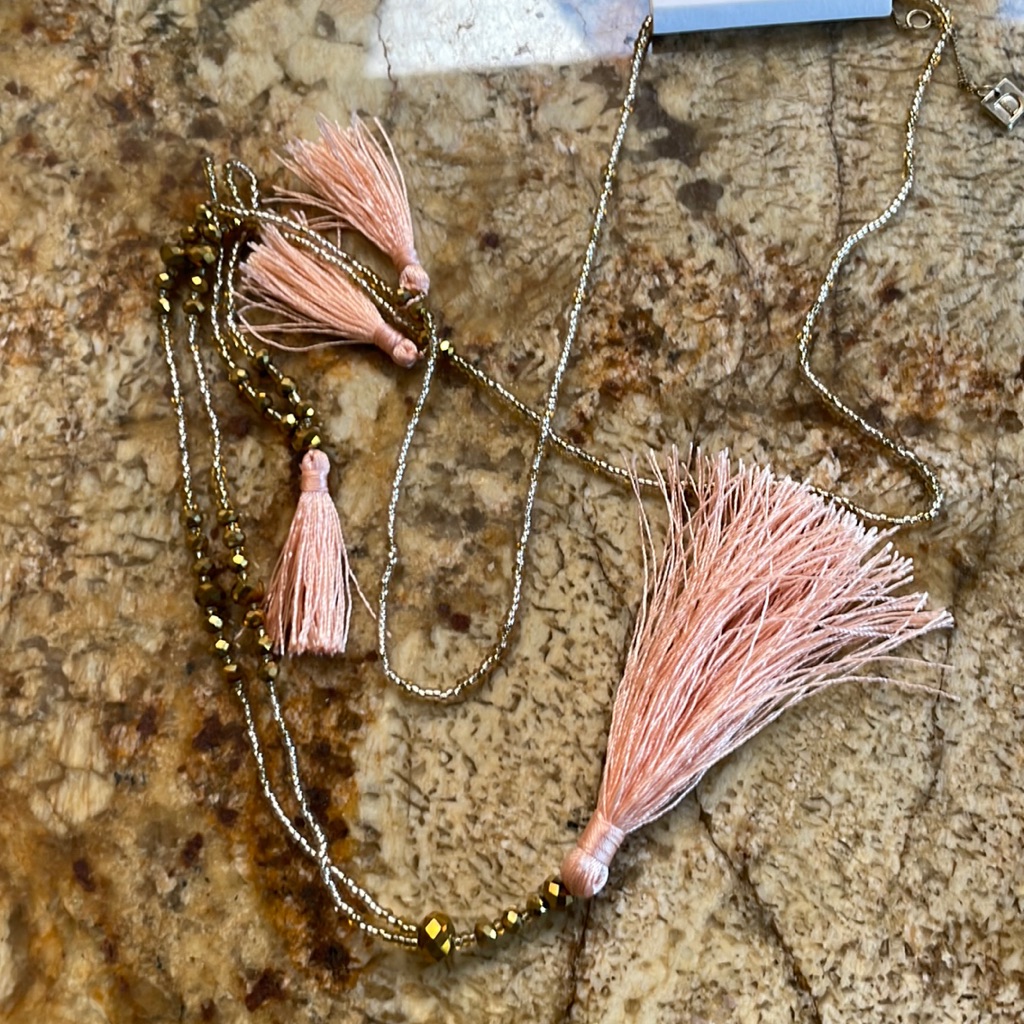 Beaded Tassel Necklace 3 For $15